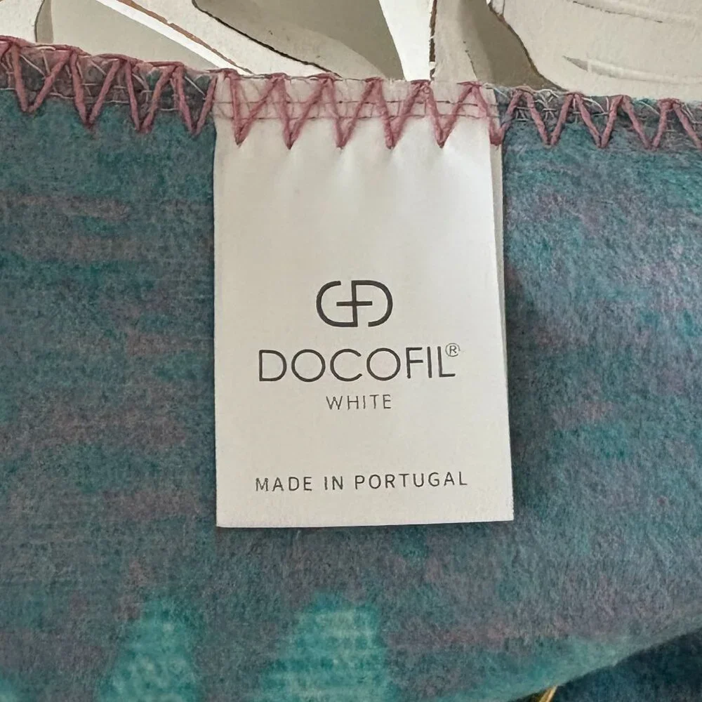 NWT - Docofil - Made in Portugal - Reversible Multi-Color Holiday Trees Throw